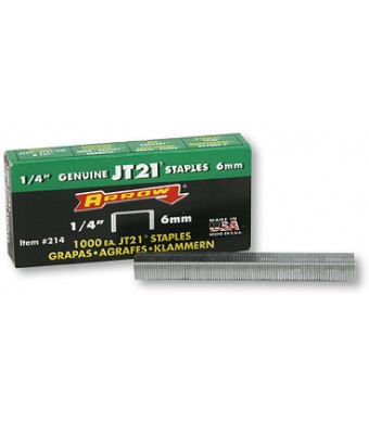 Arrow JT21 Staples 1/4"-1000/pk