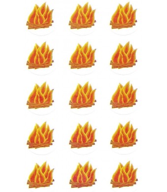 Bonfire Stickers 10 Sheets – Campfire Theme Stickers for Classroom Rewards, Crafts & Kids Activities