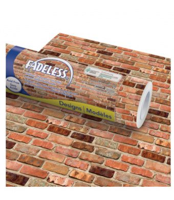 Fadeless Bulletin Board Paper -Reclaimed Brick 48"x50'