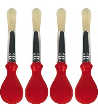 Knob Brushes – White Bristle, 4/pk