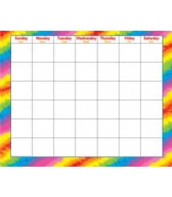 Wipe Off Calendar- Monthly Rainbow