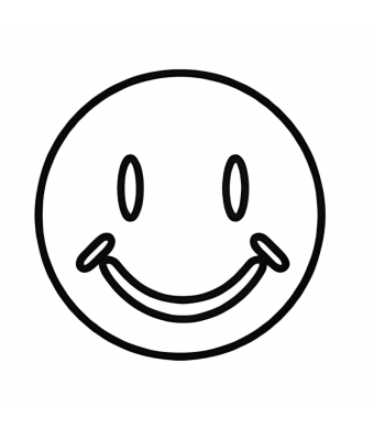 Card Stock cutout Smiles