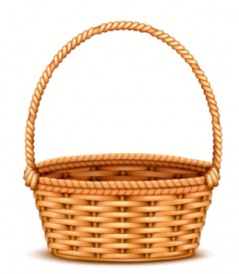 Cardstock Cut-out Fruit Basket Image