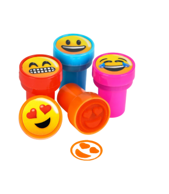 Smile Self Inking Stamps, 1.40″, 24/Pk — perfect for teachers, daycare, camps, and crafts | Classroom & Camp Stamps