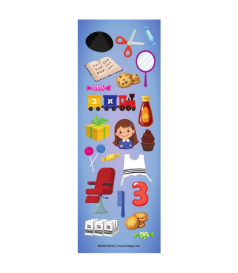 Upsherin 3 Year Old Die-Cut Stickers