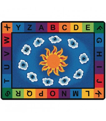 Sunny Days Alphabet Rug-Rectangle