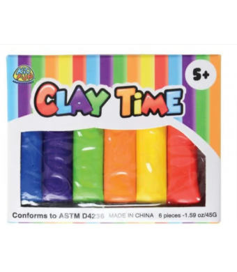 Mini Modeling Clay – 12/Pk, Non‑Drying Craft Clay for Kids, Schools, Daycares, Camps