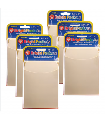 Library Pockets, 40/Pk