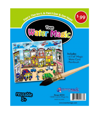 Town Water Magic 6.5"x 8"(Paintbrush Included) 