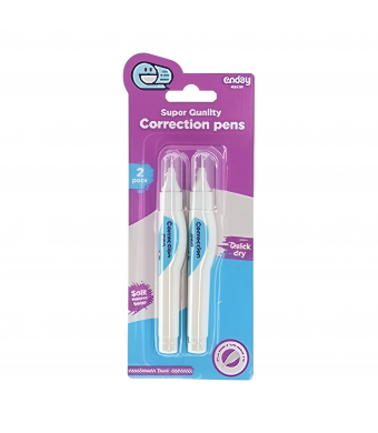 White Out – Correction Pen, 0.2 Fl Oz, 2/Pk | Precision Correction Pen for Ink & Printed Errors