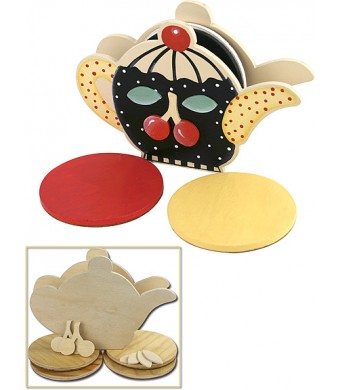 Tea Kettle Coaster Set