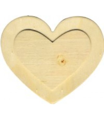 Wood 3-D Shapes-Heart