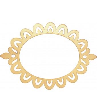 Oval Laser Cut Picture Frame