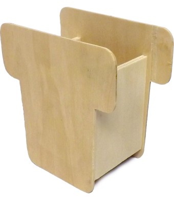 Wood Flower Pot 4"x4"