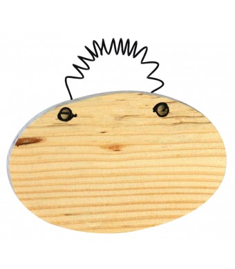 Wood Door Sign Oval 3" x 4"