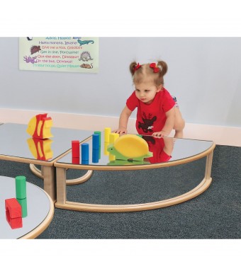Quarter Round Infant Floor Mirror
