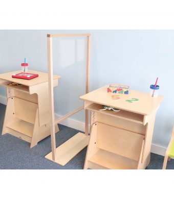 Floor Standing Acrylic Partition 25W