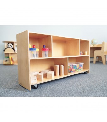 Straight Back Mobile Storage Cabinet