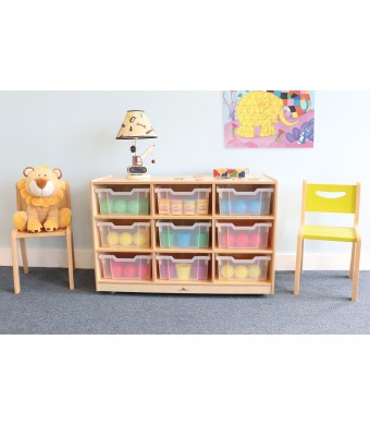 Nine Tray Mobile Storage Cabinet 