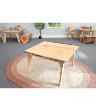Nature View Live Edge Square Table 18H