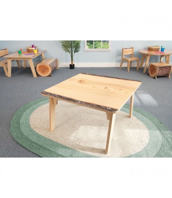 Nature View Live Edge Square Table 22H