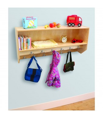 Double Row Wall Mounted Coat Rack