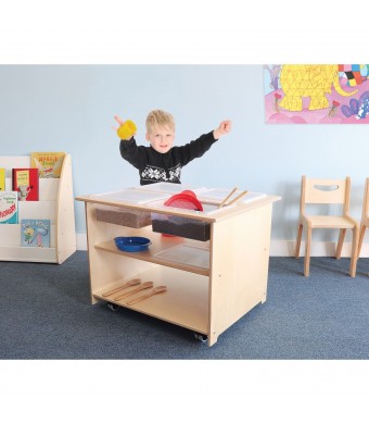 Mobile Sensory Table With Trays and Lids