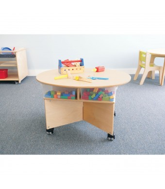 Mobile Collaboration Table With Trays