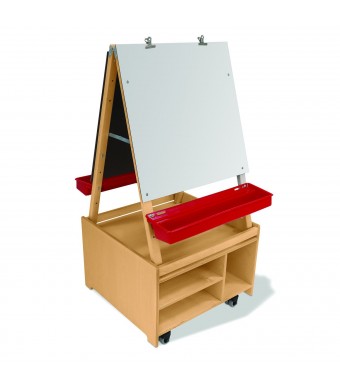 Two Student Adjustable Library Desk