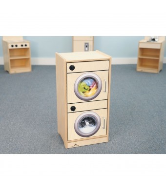 Let's Play Toddler Washer / Dryer - Natural -
