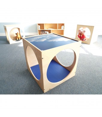 Toddler Acrylic Top Play House Cube and Floor Mat