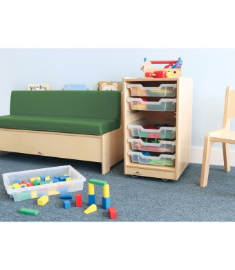 Clear Tray Single Column Storage Cabinet