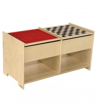 Build-N-Play Table with Checkerboard
