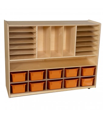 Multi-Storage with 10 Orange Trays