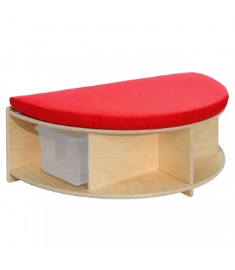 Read-A-Round Half Moon Bench with Trays