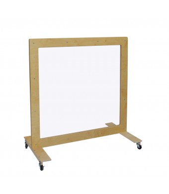 Mobile 60" x 36" See-Thru Room Divider