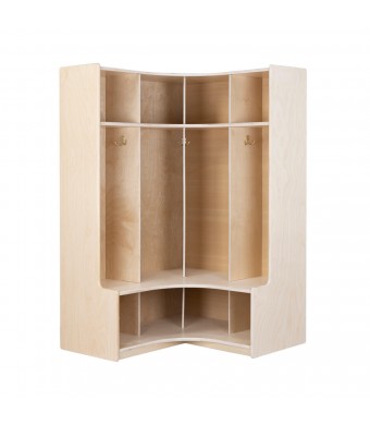 Four Section Round  Corner Seat Locker