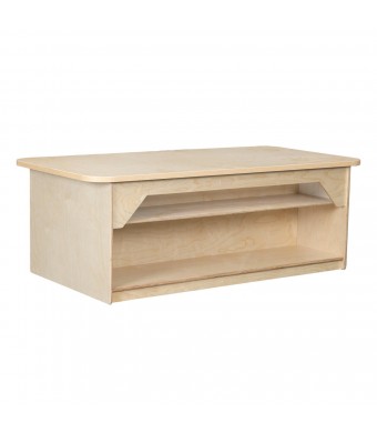 Mobile Block Table w/ Storage