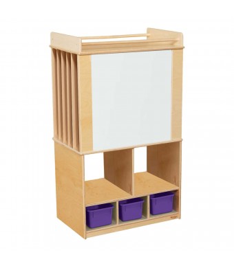 Store-It-All Teaching Center with (3) Purple Pastel Trays