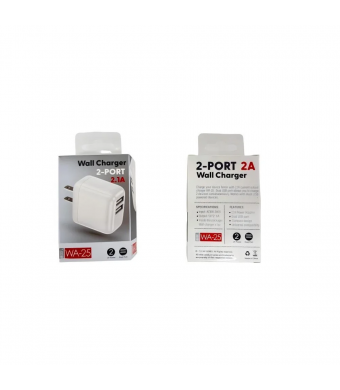 wall adapter 2-port 2A 