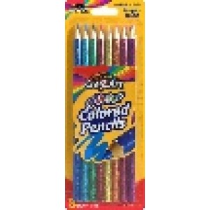 Glitter Colored Pencils 8 ct. Blister Card