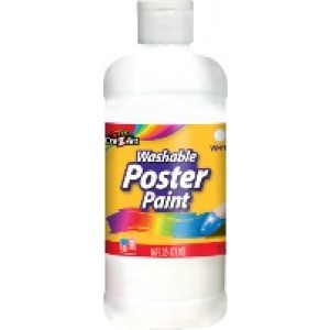 Washable Kids Tempera Paint 16 oz White