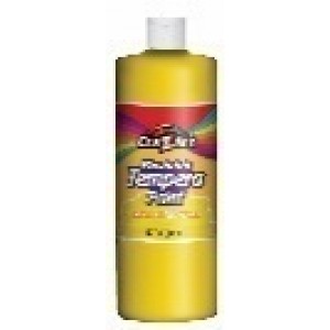 Washable Kids Tempera Paint 16 oz Yellow