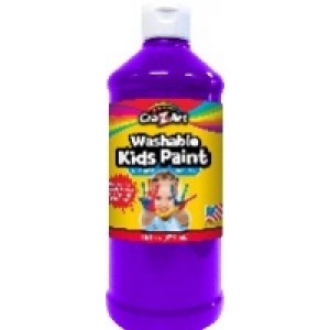 Washable Kids Tempera Paint 16 oz Purple