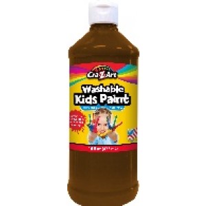 Washable Kids Tempera Paint 16 oz Brown