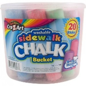Sidewalk Chalk Bucket Asst. 20ct.