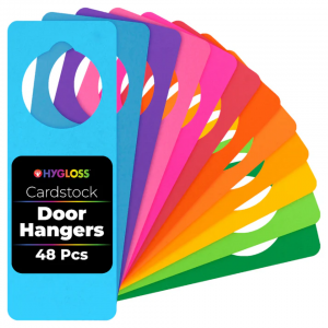 Door Hangers-Cardstock, 48/Pk - Assorted