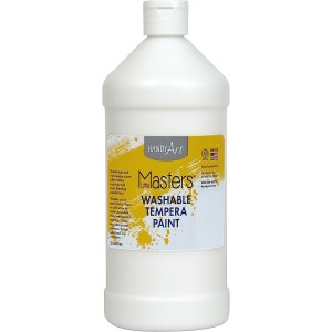 Washable Tempera Paint, 32 Oz.- White