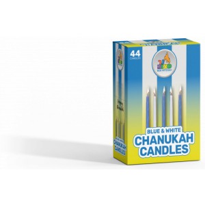 Blue & White Chanukah Candles 44 Pack
