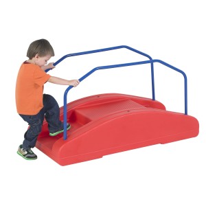 Red Rocker/Toddler Bridge with Bridge Rails